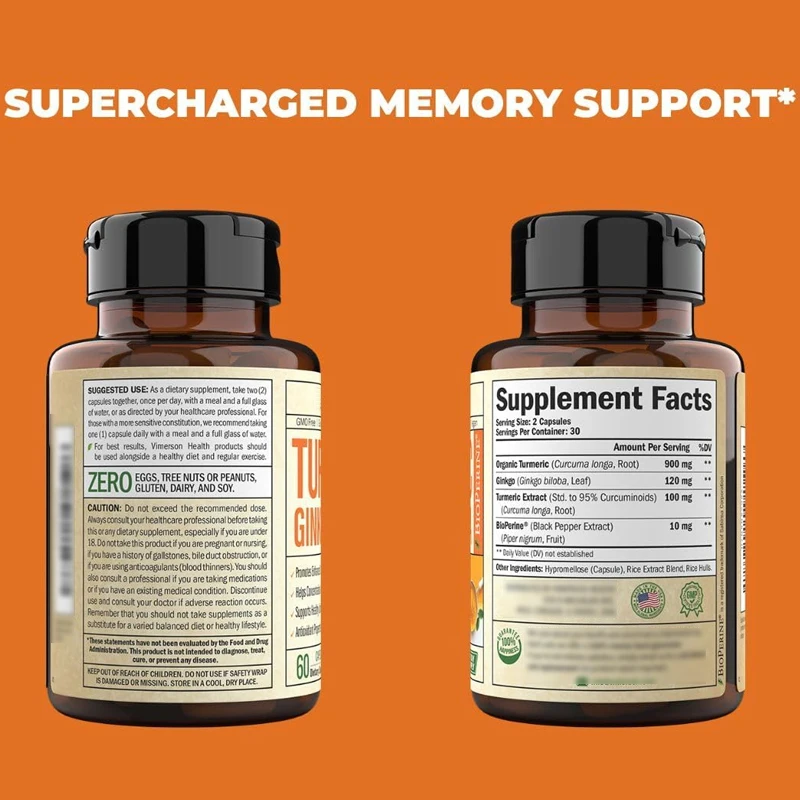 Organic Turmeric Curcumin Supp - Turmeric Curcumin Capsule 评论和价格