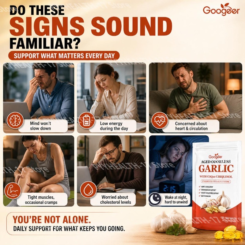 Googeer Aged Odorless Garlic S - Coq10 Ubiquinol Softgel 评论和价格