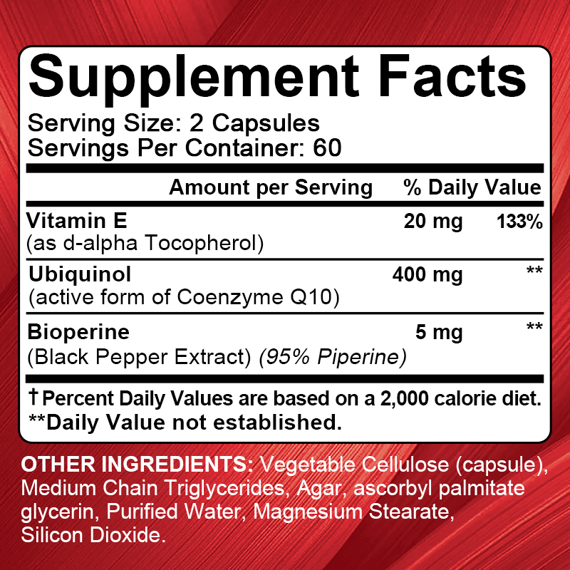 KENOFOR Ubiquinol CoQ10 400 mg - Coq10 Ubiquinol Softgel 评论和价格
