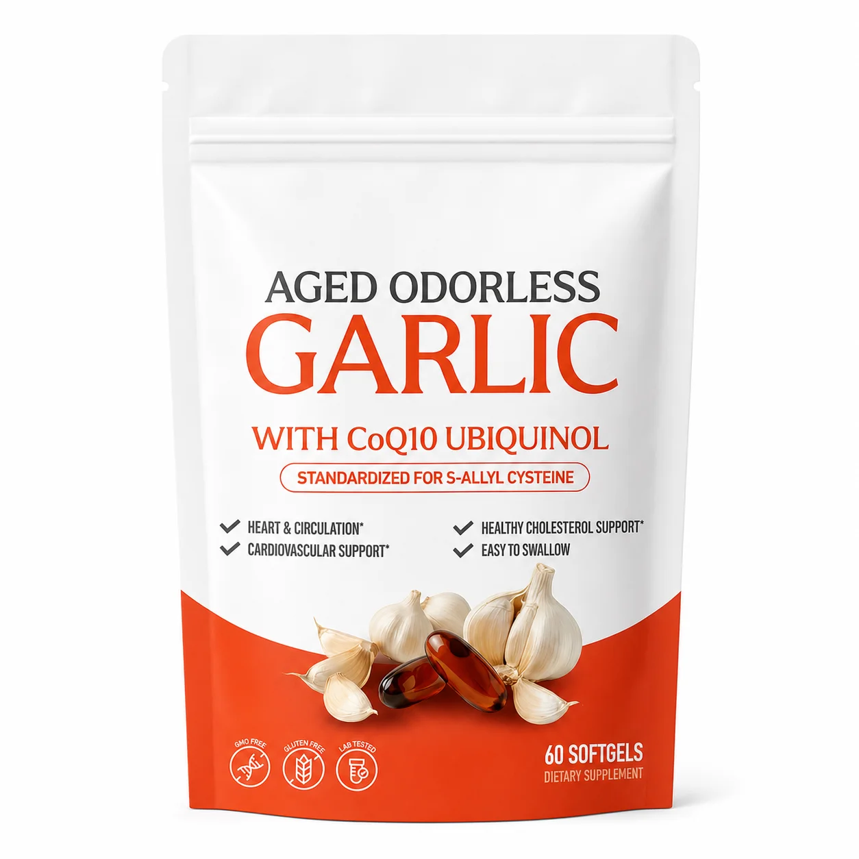 Odorless Aged Garlic Extract S - Coq10 Ubiquinol Softgel 评论和价格